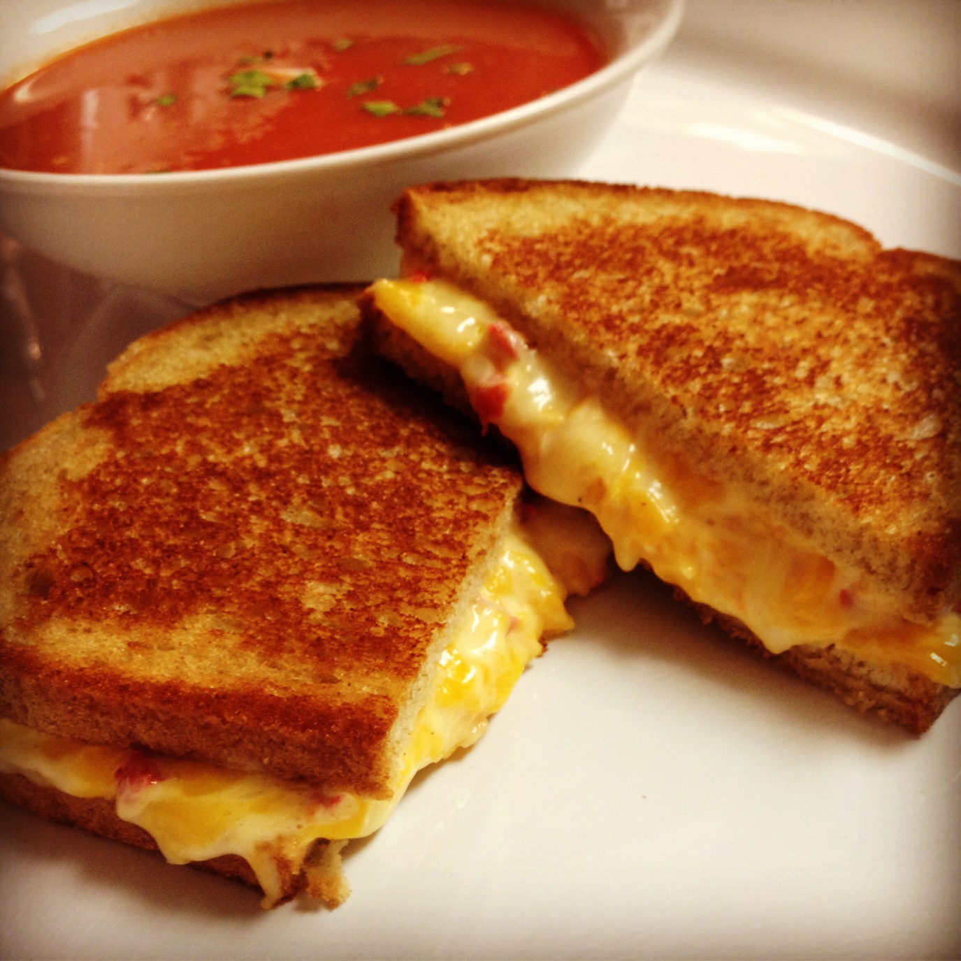 Image result for grilled cheese with tomato soup